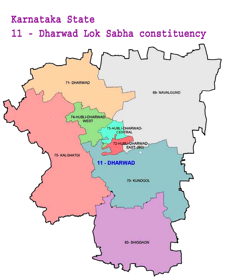 11_Dharwad MP map