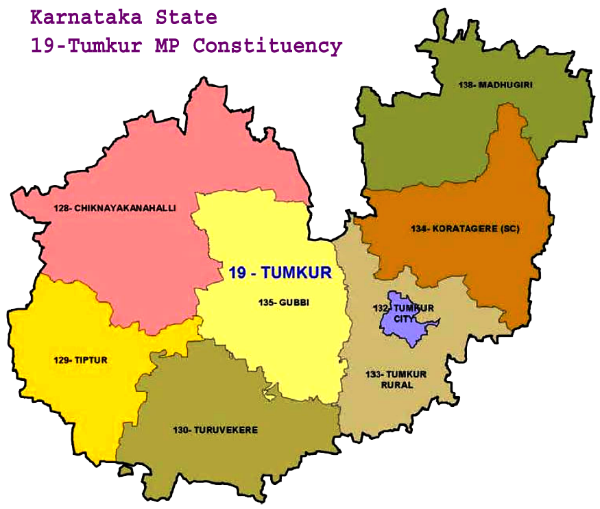 19 - Tumkur MP map