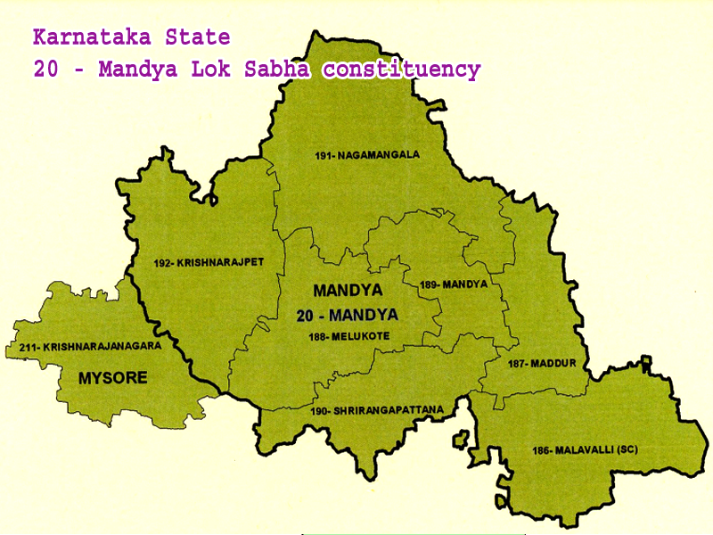 20 - Mandya  MP map