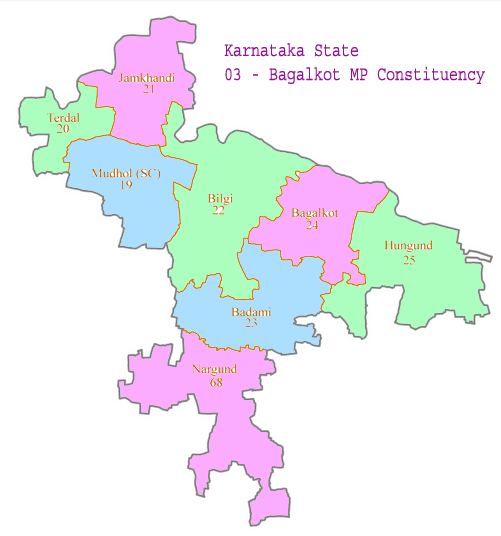 Bagalkot MP map
