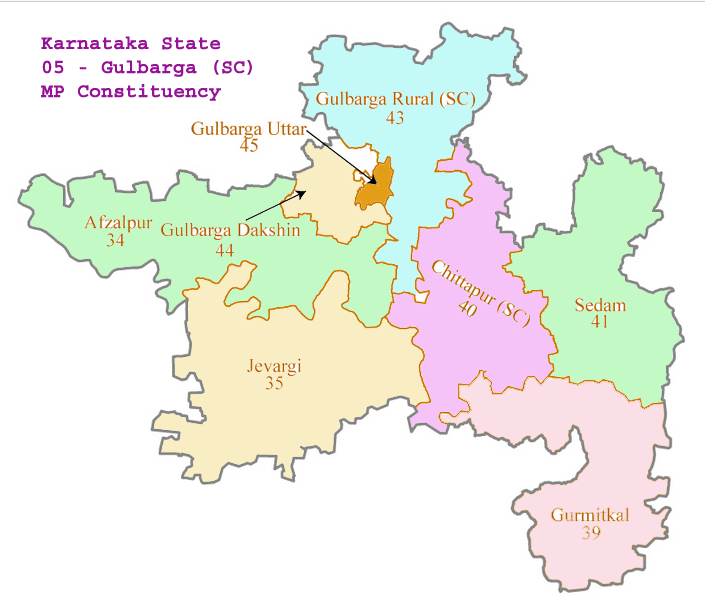 Gulbarga MP map