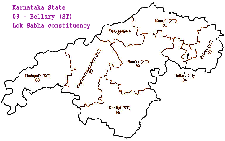 Bellary MP map
